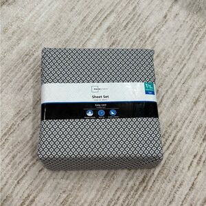 Mainstays Gray Geometric Sheet Set